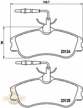 Brembo Колодки тормозные дисковые BREMBO P 61 060 - Картинка 1