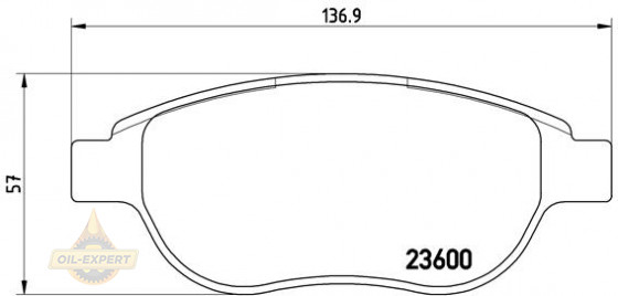 Brembo Колодки тормозные дисковые BREMBO P 61 068X - Картинка 1