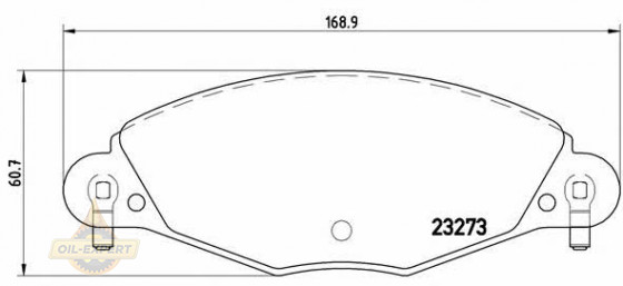 Brembo Колодки тормозные дисковые BREMBO P 61 072 - Картинка 1