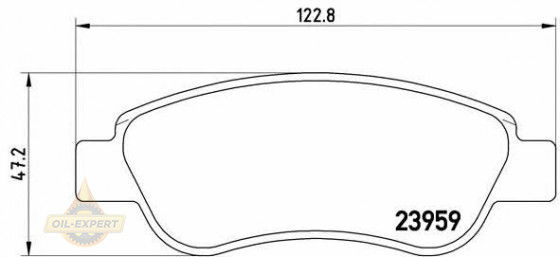 Brembo Колодки тормозные дисковые BREMBO P 61 081 - Картинка 1