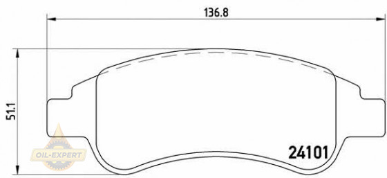 Brembo Колодки тормозные дисковые BREMBO P 61 082 - Картинка 1