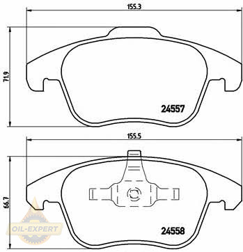 Brembo Колодки гальмівні дискові BREMBO P 61086 - Заображення 1