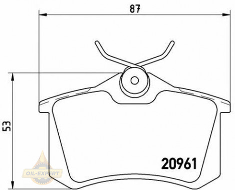 Brembo Колодки тормозные дисковые BREMBO P 61 088 - Картинка 1