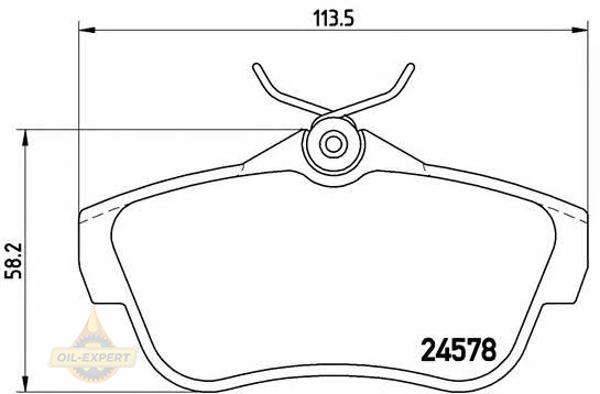 Brembo Колодки тормозные дисковые BREMBO P 61 095 - Картинка 1