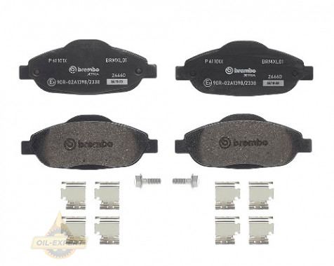 Brembo Колодки тормозные дисковые BREMBO P 61 101X - Картинка 2