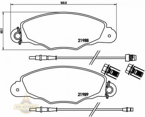 Brembo Колодки тормозные дисковые BREMBO P 61 102 - Картинка 1
