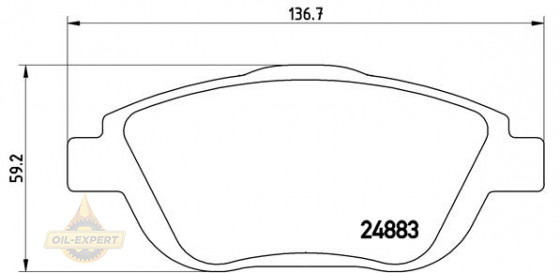 Brembo Колодки тормозные дисковые BREMBO P 61 103X - Картинка 1
