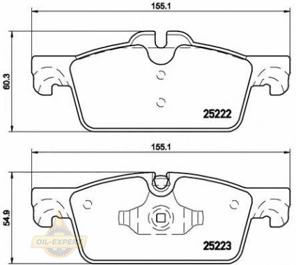 Brembo Колодки тормозные дисковые BREMBO P 61 112 - Картинка 1
