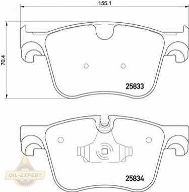 Brembo Колодки тормозные дисковые BREMBO P 61 123 - Картинка 1