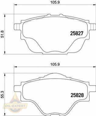 Brembo Колодки тормозные дисковые BREMBO P 61 124 - Картинка 1