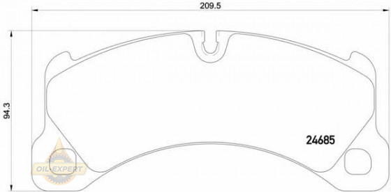 Brembo Колодки тормозные дисковые BREMBO P 65 026 - Картинка 2