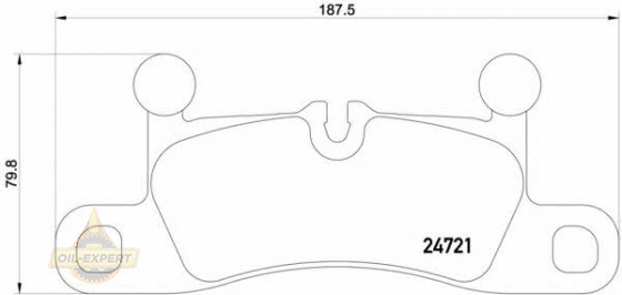 Brembo Колодки тормозные дисковые BREMBO P 65 027 - Картинка 1
