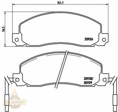 Brembo Колодки тормозные дисковые BREMBO P 68 006 - Картинка 1