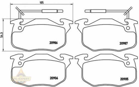 Brembo Колодки тормозные дисковые BREMBO P 68 010 - Картинка 1