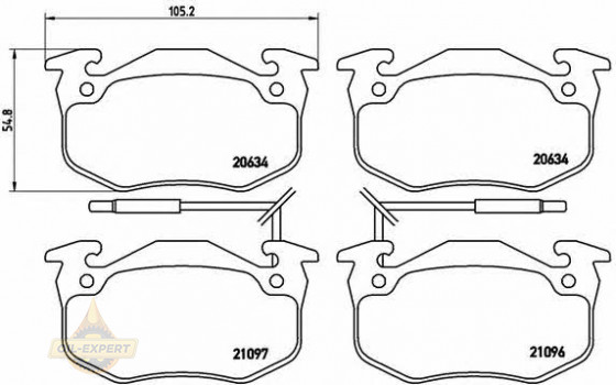 Brembo Колодки тормозные дисковые BREMBO P 68 015 - Картинка 1
