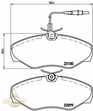 Brembo Колодки тормозные дисковые BREMBO P 68 026 - Картинка 1