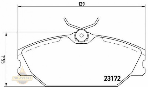 Brembo Колодки тормозные дисковые BREMBO P 68 027 - Картинка 1