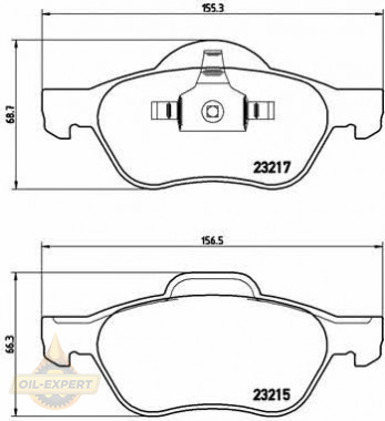 Brembo Колодки тормозные дисковые BREMBO P 68 048 - Картинка 1