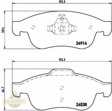 Brembo Колодки дискові гальмівні BREMBO P 68 050 - Заображення 2