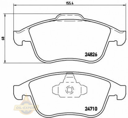 Brembo Колодки тормозные дисковые BREMBO P 68 052 - Картинка 2