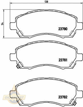 Brembo Колодки тормозные дисковые BREMBO P 78 009 - Картинка 1