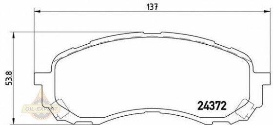 Brembo Колодки дискові гальмівні BREMBO P 78 015 - Заображення 1