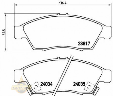 Brembo Колодки тормозные дисковые BREMBO P 79 014 - Картинка 1