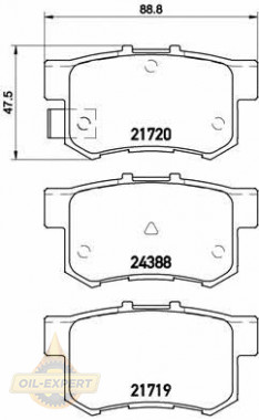 Brembo Колодки тормозные дисковые BREMBO P 79 027 - Картинка 1