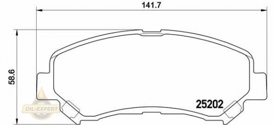 Brembo Колодки дискові гальмівні BREMBO P 79 028 - Заображення 1