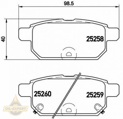 Brembo Колодки дискові гальмівні BREMBO P 79 029 - Заображення 1