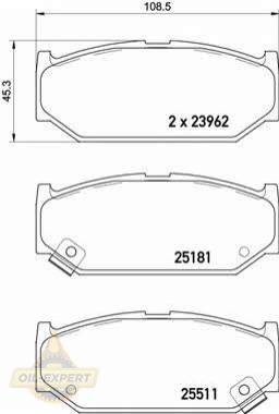 Brembo Колодки тормозные дисковые BREMBO P 79 031 - Картинка 1