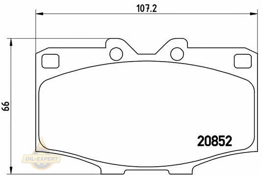 Brembo Колодки дискові гальмівні BREMBO P 83 006 - Заображення 1