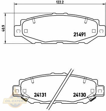 Brembo Колодки тормозные дисковые BREMBO P 83 038 - Картинка 1
