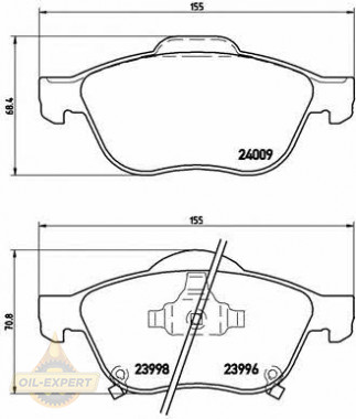 Brembo Колодки гальмівні дискові BREMBO P 83043 - Заображення 1
