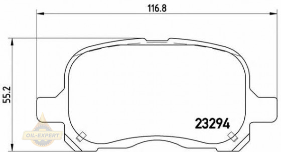 Brembo Колодки тормозные дисковые BREMBO P 83 044 - Картинка 1