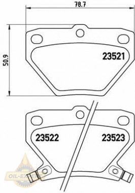 Brembo Колодки тормозные дисковые BREMBO P 83 052 - Картинка 1