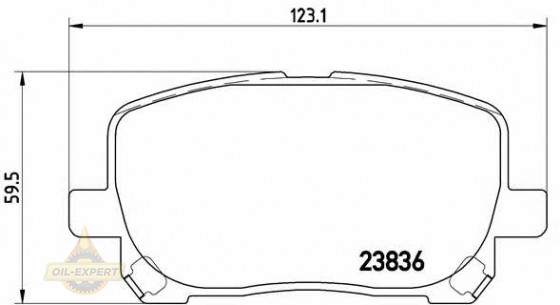 Brembo Колодки тормозные дисковые BREMBO P 83 061 - Картинка 1