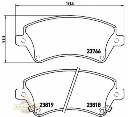 Brembo Колодки тормозные дисковые BREMBO P 83 064 - Картинка 1