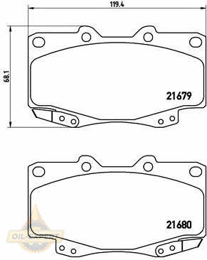 Brembo Колодки тормозные дисковые BREMBO P 83 069 - Картинка 1