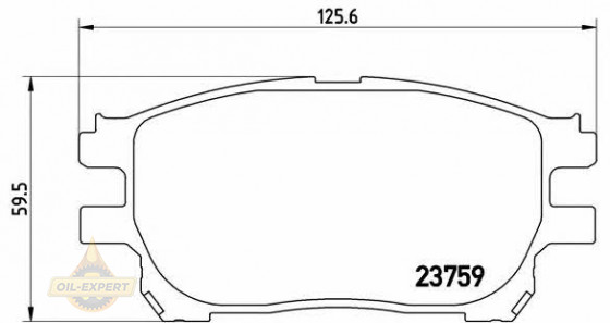 Brembo Колодки тормозные дисковые BREMBO P 83 070 - Картинка 1