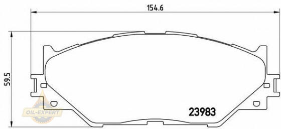 Brembo Колодки тормозные дисковые BREMBO P 83 074 - Картинка 1