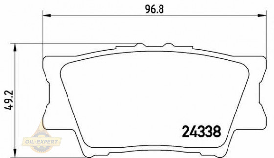 Brembo Колодки тормозные дисковые BREMBO P 83 089 - Картинка 2