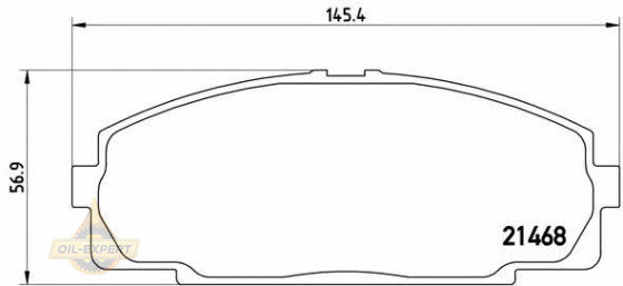 Brembo Колодки тормозные дисковые BREMBO P 83 092 - Картинка 1