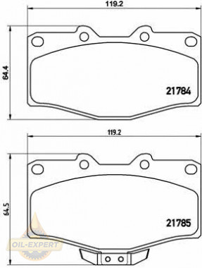 Brembo Колодки тормозные дисковые BREMBO P 83 095 - Картинка 1