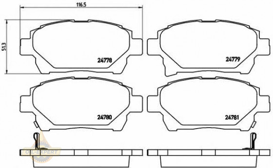 Brembo Колодки тормозные дисковые BREMBO P 83 097 - Картинка 1