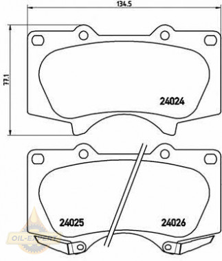 Brembo Колодки дискові гальмівні BREMBO P 83 102 - Заображення 1