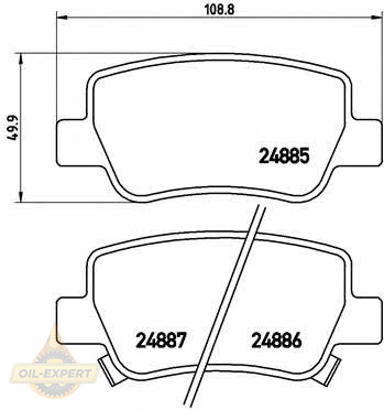 Brembo Колодки тормозные дисковые BREMBO P 83 112 - Картинка 2