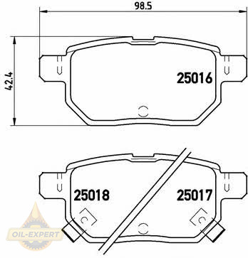 Brembo Колодки тормозные дисковые BREMBO P 83 133 - Картинка 1