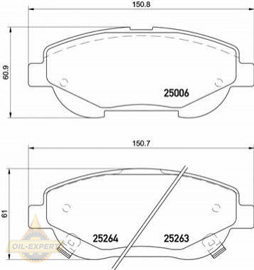 Brembo Колодки тормозные дисковые BREMBO P 83 148 - Картинка 1
