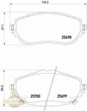 Brembo Колодки дискові гальмівні BREMBO P 83 150 - Заображення 1